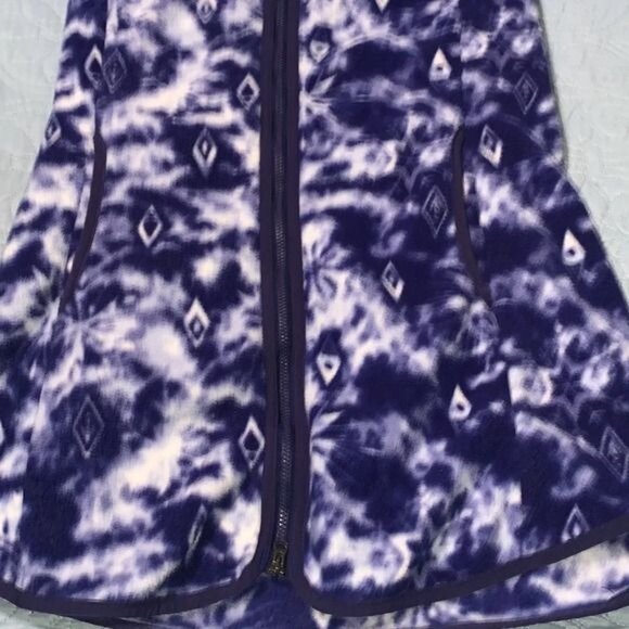 Columbia Disney Frozen II Kids Fleece Jacket L Blue Tie-Dye - Picture 6 of 8